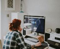 woman browsing on the internet